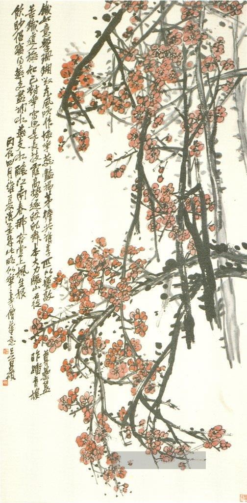 Wu cangshuo plum old China ink Ölgemälde